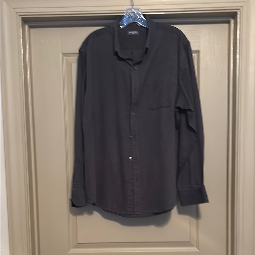 Van Heusen Black Casual Button Down Shirt